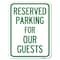 Signmission Reserved Parking for Guests Heavy-Gauge Aluminum Rust Proof Parking Sign, 18" x 24", A-1824-23099 A-1824-23099 - alternate 1